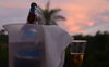 Sundowner vor Palmen